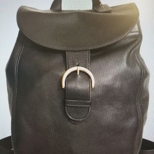 Leather vintage coach backpack